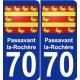70 Passavant-la-Rochère wappen aufkleber typenschild aufkleber stadt