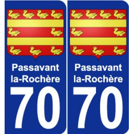 70 Passavant-la-Rochère coat of arms sticker plate stickers city