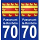 70 Passavant-la-Rochère wappen aufkleber typenschild aufkleber stadt