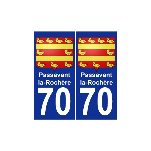 70 Passavant-la-Rochère stemma adesivo piastra adesivi città