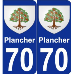 70 Plancher escudo de armas de la etiqueta engomada de la placa de pegatinas de la ciudad