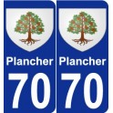 70 Plancher escudo de armas de la etiqueta engomada de la placa de pegatinas de la ciudad