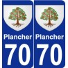 70 Plancher stemma adesivo piastra adesivi città