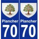 70 Plancher stemma adesivo piastra adesivi città