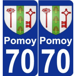 70 Pomoy wappen aufkleber typenschild aufkleber stadt