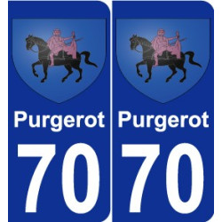70 Purgerot wappen aufkleber typenschild aufkleber stadt