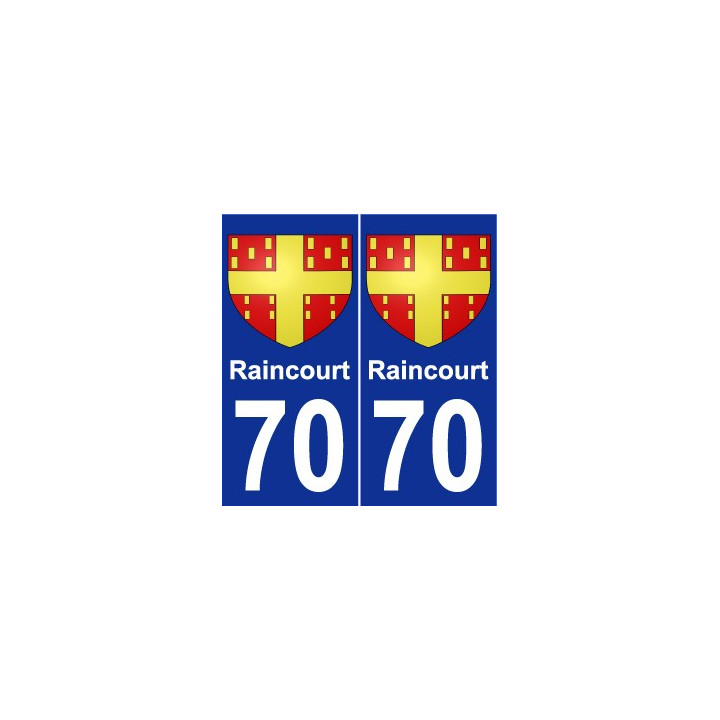 70 Raincourt wappen aufkleber typenschild aufkleber stadt