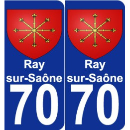 70 Ray-sur-Saône wappen aufkleber typenschild aufkleber stadt