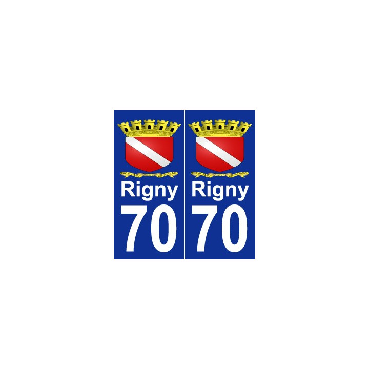 70 Rigny wappen aufkleber typenschild aufkleber stadt
