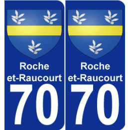 70 Roche-et-Raucourt wappen aufkleber typenschild aufkleber stadt