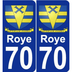 70 Roye wappen aufkleber typenschild aufkleber stadt