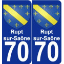 70 Rupt-sur-Saône blason autocollant plaque stickers ville