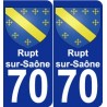 70 Rupt-sur-Saône stemma adesivo piastra adesivi città