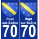 70 Rupt-sur-Saône coat of arms sticker plate stickers city