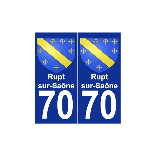 70 Rupt-sur-Saône blason autocollant plaque stickers ville