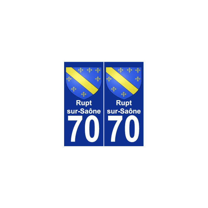 70 Rupt-sur-Saône coat of arms sticker plate stickers city