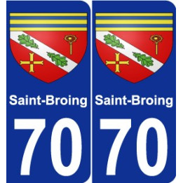 70 Saint-Broing blason autocollant plaque stickers ville