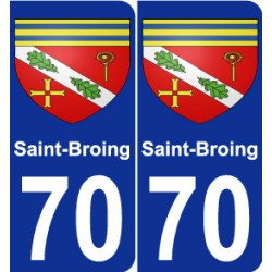 70 Saint-Broing wappen aufkleber typenschild aufkleber stadt
