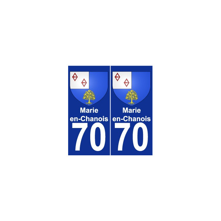 70 Sainte-Marie-en-Chanois wappen aufkleber typenschild aufkleber stadt