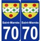 70 Saint-Mamès wappen aufkleber typenschild aufkleber stadt