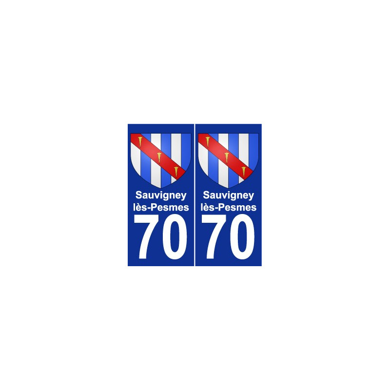 70 Sauvigney-lès-Pesmes stemma adesivo piastra adesivi città