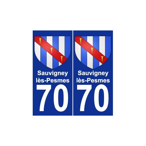 70 Sauvigney-lès-Pesmes wappen aufkleber typenschild aufkleber stadt
