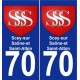 70 Scey-sur-Saône-et-Saint-Albin wappen aufkleber typenschild aufkleber stadt