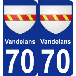 70 Vandelans coat of arms sticker plate stickers city