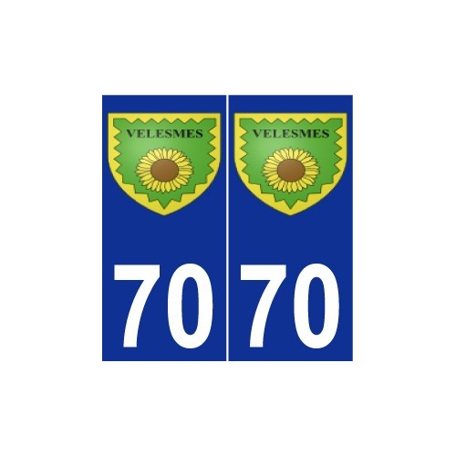 70 Velesmes-Échevanne wappen aufkleber typenschild aufkleber stadt