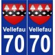 70 Vellefau stemma adesivo piastra adesivi città