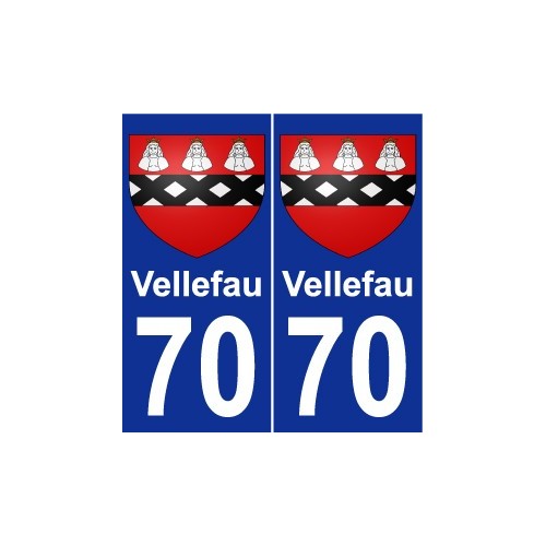 70 Vellefau blason autocollant plaque stickers ville