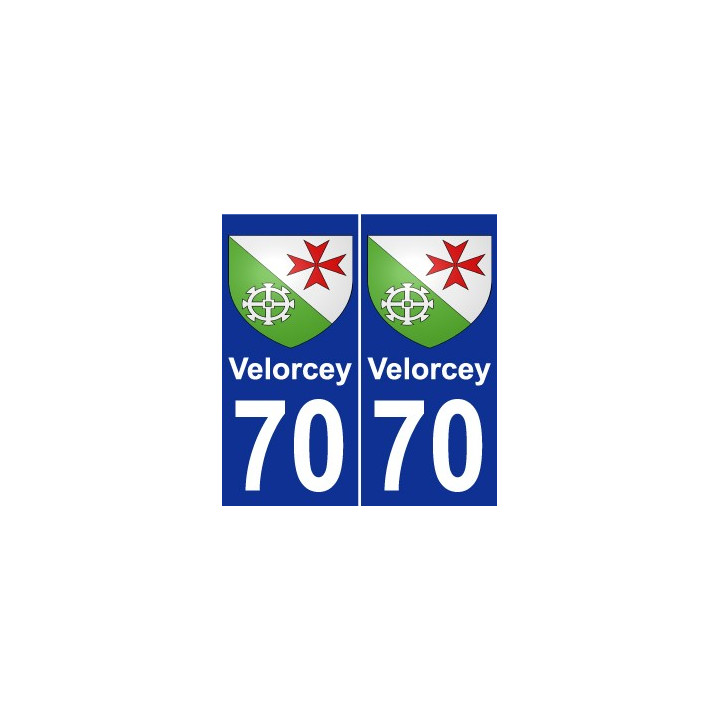 70 Velorcey wappen aufkleber typenschild aufkleber stadt