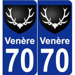 70 Venère escudo de armas de la etiqueta engomada de la placa de pegatinas de la ciudad