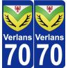 70 Verlans wappen aufkleber typenschild aufkleber stadt