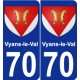 70 Vyans-le-Val blason autocollant plaque stickers ville
