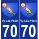 70 Vy-Lès-Filain coat of arms sticker plate stickers city
