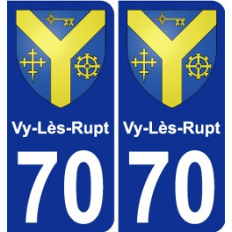 70 Vy-Lès-Rupt blason autocollant plaque stickers ville