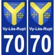 70 Vy-Lès-Rupt coat of arms sticker plate stickers city