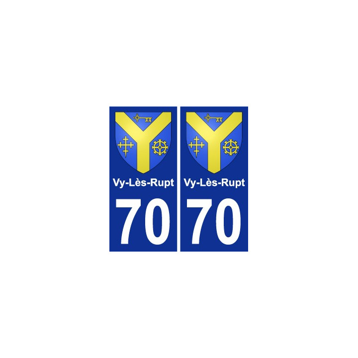 70 Vy-Lès-Rupt blason autocollant plaque stickers ville