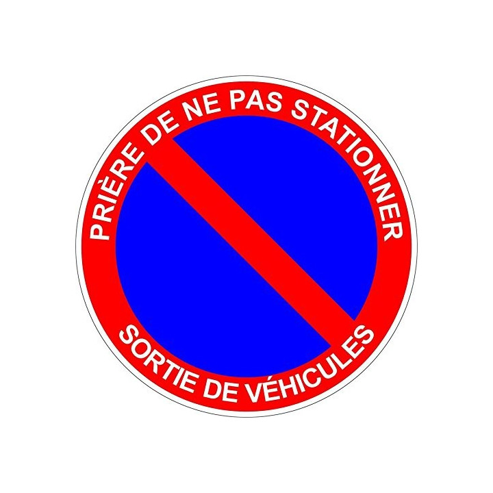 Kein parkplatz sticker kleber