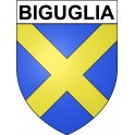 Stickers coat of arms Biguglia adhesive sticker