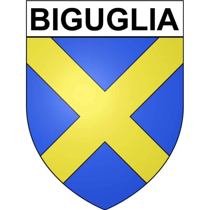 Biguglia Sticker wappen, gelsenkirchen, augsburg, klebender aufkleber