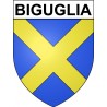 Biguglia 20 ville Stickers blason autocollant adhésif