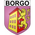 Borgo 20 ville Stickers blason autocollant adhésif