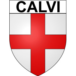Calvi 20 ville Stickers blason autocollant adhésif