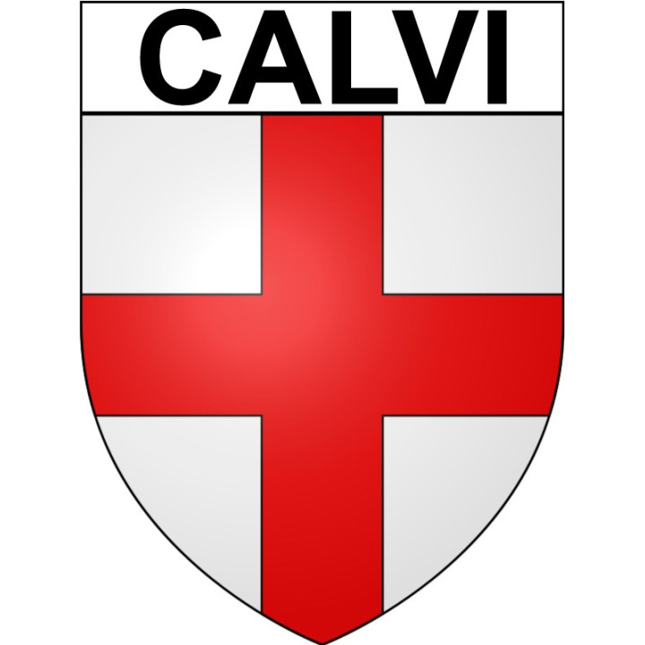 Calvi 20 ville Stickers blason autocollant adhésif