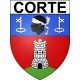 Corte 20 ville Stickers blason autocollant adhésif