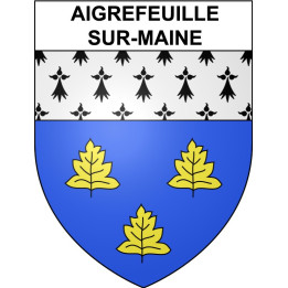 Pegatinas escudo de armas de Aigrefeuille-sur-Maine adhesivo de la etiqueta engomada