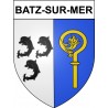 Pegatinas escudo de armas de Batz-sur-Mer adhesivo de la etiqueta engomada