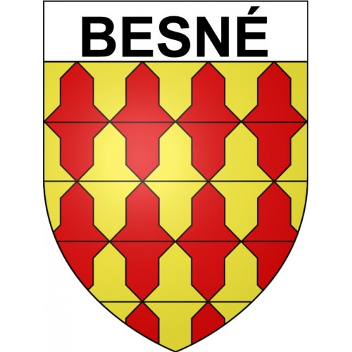 Besné Sticker wappen, gelsenkirchen, augsburg, klebender aufkleber